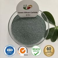 Poudre de carbure de silicium vert GC pour polissage, granulométrie 54 60 70 80 90 mesh, carborundum vert SiC pour le polissage et le rodage de verre optique et de cristaux