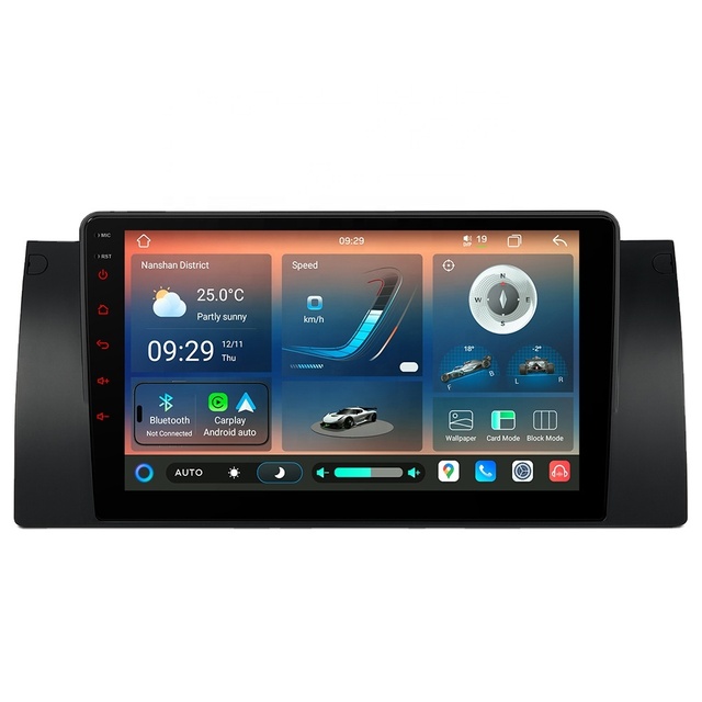 9 Inch Android Car Stereo for BMW X5 E53 1999-2006 UNISOC 7865 Dual BT QLED IPS Screen 8+128GB Global 4G AKM 7604 Gyro CE-XTRONS