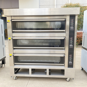 Horno Eléctrico Industrial de Alta Gama para Panadería, con Calentamiento Automático, 3 Niveles y 9 Bandejas, Ideal para Hornear Postres, Nueces, Bocadillos y Barbacoa - Product Image 1