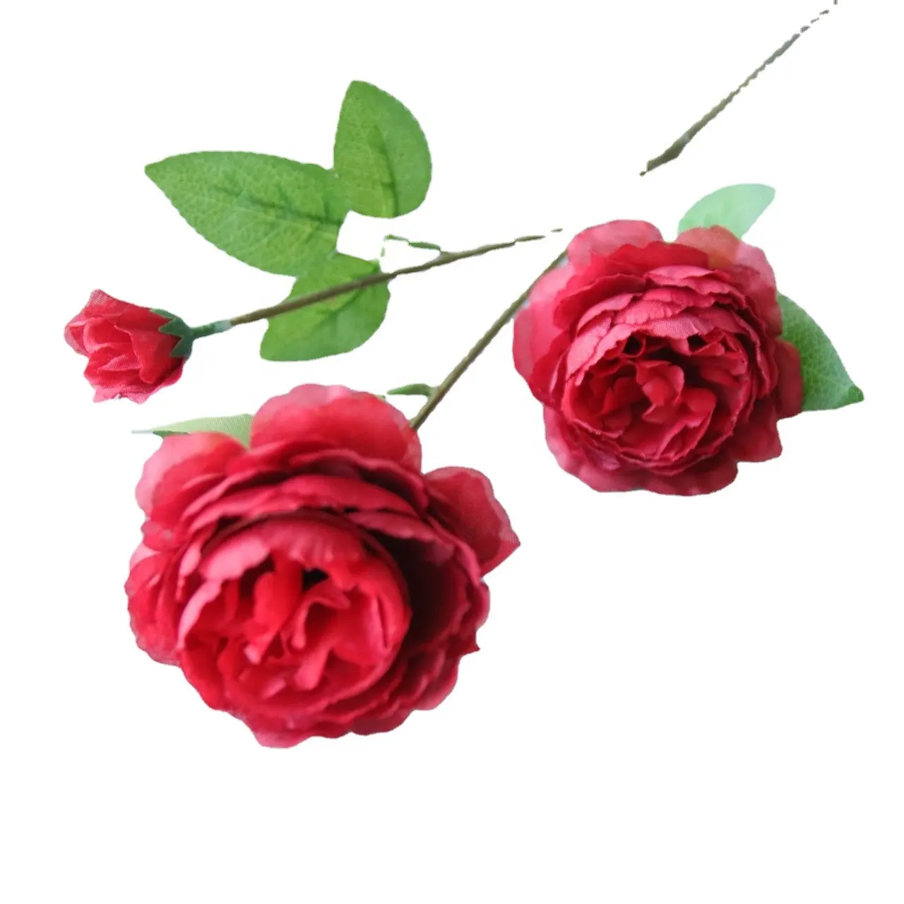 Venta directa de fábrica de flores artificiales, peonía, rosa de Brasil para los accesorios de aderezo de la base del hogar de la boda