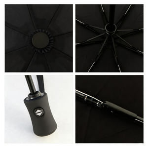 Parapluie automatique coupe-vent personnalisé résistant au vent 50 pouces 3 plis 3 en 1 parapluie ventilateur pliant parapluie de protection solaire monsieur - Product Image 3