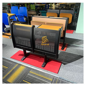 Chaise de salle de classe moderne en contreplaqué avec <span class=keywords><strong>tablette</strong></span> d'écriture et base en acier, garantie 5 ans - Product Image 4