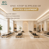 Celux, fournisseur d'équipements de Pilates tout-en-un, ensemble complet d'équipements de Pilates en bois de chêne et d'érable classiques, ensemble de cinq pièces pour studio et domicile