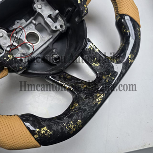 <b>Spot</b> New Products Forged Carbon Fiber Leather <b>LED</b> Paddle Grip Steering Wheel for Dodge Challenger SRT Car Steering Wheel - Product Image 6