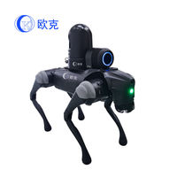 OKAF Vierbeiniger Roboterhund mit KI-gesteuerter PTZ-Kamera und Lautsprecher für Umweltüberwachung, Geländekartierung und Forschungsroboter