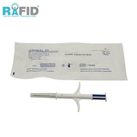 RAFID Fabrikpreis RFID-Mikrochip-Spritze für Haustiere und Nutztiere mit Ohrmarken-Chip aus Bioglas, Intelligente Ohrmarken
