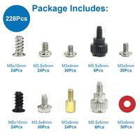 Kit d'assortiment de vis en fer et cuivre Wanqor pour réparation de boîtier PC DIY, ventilateurs d'alimentation, graphiques, CPU, et entretoises de carte mère pour HDD SSD
