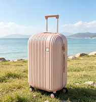Valise à roulettes unisexe de 20 pouces, matériau ABS+PC, serrure TSA, port USB, étanche, antivol, silencieuse, résistante aux chutes, modèle 2488