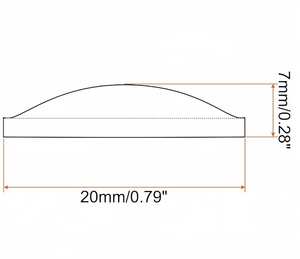 Tùy chỉnh 10mm 20mm 25mm 30mm Acrylic lồi ống kính magnifiers nhà sản xuất trực tiếp - Product Image 3