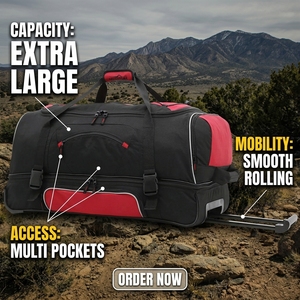 Sac <span class=keywords><strong>de</strong></span> transport à roulettes grand format pour moto, sac <span class=keywords><strong>de</strong></span> sport <span class=keywords><strong>de</strong></span> motocross, sac <span class=keywords><strong>de</strong></span> transport actif pour équipement, avec logo OEM - Product Image 1