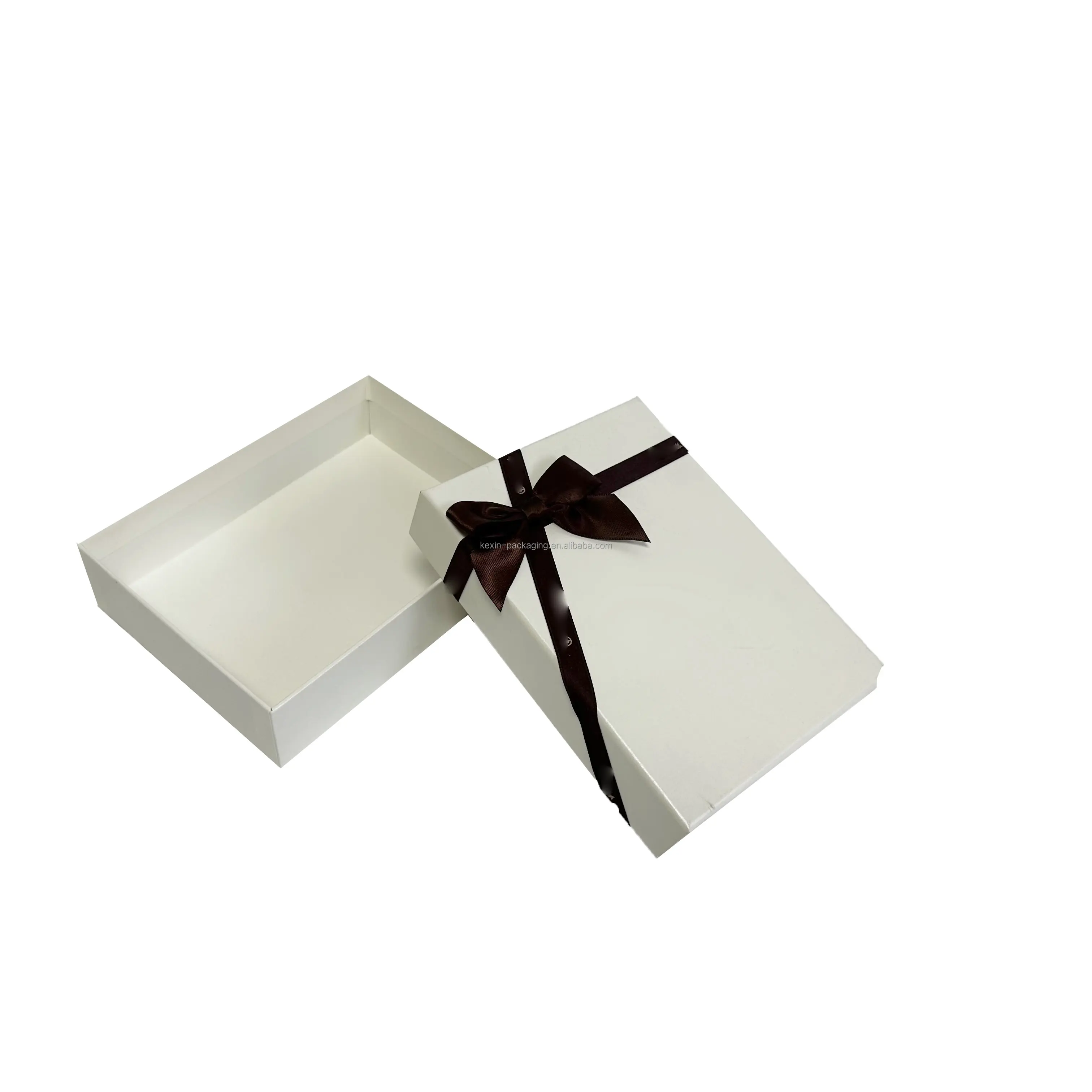 Luxuskartonpapierverpackung mit individuellem Logo weißer abnehmbarer Deckel starre Geschenkboxen mit Hals