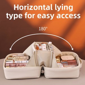 เอ็นเอฟเอส ทราเวลกระเป๋าเครื่องสำอางแบบพกพาความจุขนาดใหญ่กันน้ำลายไฟออกแบบซิปกระเป๋าเก็บเครื่องสำอาง - Product Image 2