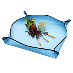 Tapis de jardin en PVC Oxford avec boucle en cuivre, tapis de repotage pour plantes succulentes, tapis anti-salissures, outils de jardinage - Product Image 4