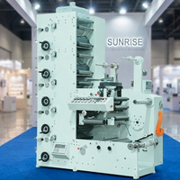 SUNRISE SR-420-4 Nouvelle machine flexographique numérique entièrement automatique 4 couleurs en ligne haute vitesse 100m/min pour l'impression d'étiquettes, de cartes et de sacs en papier