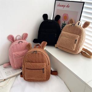 Venta al por mayor de peluche ligero conejo preescolar bolsa Satchel mochila para niños niñas señoras bolsa de compras - Product Image 1