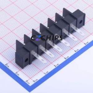 KF25HM-7.62-6P Barrier Terminal Block Through hole Component (THT),P=7.62mm Connector Two Sides 7.62mm 1x6P Straight Pin - Product Image 2