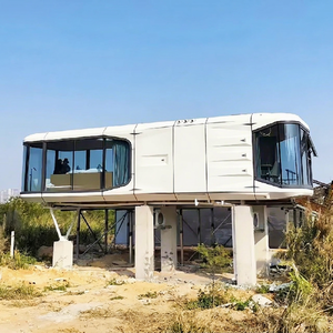 Maison de camping de luxe en panneaux EPS et aluminium-plastique, style villa moderne européen, design futuriste, modèle Space B - Product Image 1