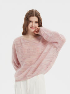 <span class=keywords><strong>Pull</strong></span> oversize en mohair Ombre Tricot <span class=keywords><strong>fin</strong></span> <span class=keywords><strong>Col</strong></span> <span class=keywords><strong>Bateau</strong></span> <span class=keywords><strong>Pull</strong></span> douillet - Product Image 5