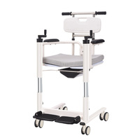 Offres Spéciales médical personnes âgées en acier inoxydable Portable pliant pliable pour désactiver la chaise de toilette d'ascenseur de transfert hydraulique