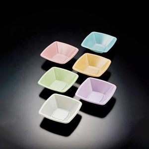 Assiettes à dîner carrées jetables réutilisables, bol en plastique PS <span class=keywords><strong>personnalisable</strong></span> bon marché - Product Image 6