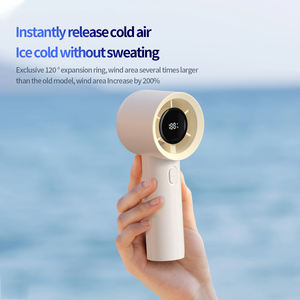 Hxtc88ขนตาเทอร์โบอิเล็กทรอนิกส์มือถือพัดลมขนาดเล็กพกพาสะดวกความเร็วสูงสำหรับงานแต่งงาน - Product Image 3