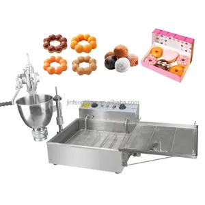 Industrial sokany donuts maker 3 en 1 / mochi mini donut maker machine with fryer