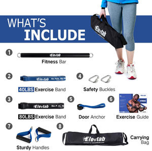 Sudore Disegno di Resistenza Facile Set-Up Totale Del Corpo Attrezzature di Allenamento Fascia di Resistenza Set Per La Palestra di Casa - Product Image 2