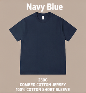 Custom 230G 100% Cotton T Shirt OEM ODM Oversized Unisex Blank Crew Neck Short Sleeve <b>Tee</b> with Logo - Product Image 4