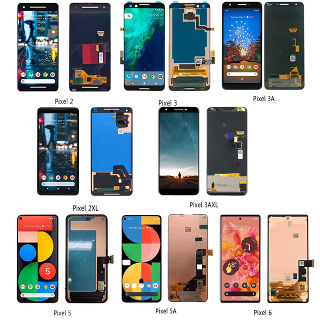 MF Phone Lcd Manufacturer for Google Pixel LCD for Google Pixel 5 6 7 Pro 3A 4A 5A 6A 7A 5G 3Xl 4Xl Display Touch Lcd Screen