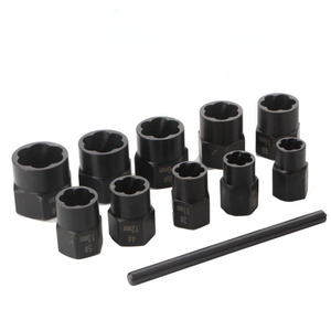 11Pcs <strong>Nut</strong> Extractor <strong>Socket</strong> Tool <strong>Socket</strong> <strong>Set</strong> Screw Extractor Tools for <strong>Removing</strong> Damaged Rusted Rounded-Off Bolts - Product Image 4