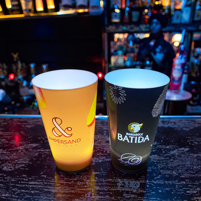 Hot Sale OEM Top Custom logo Led Glow Cups Led Cup Light Ups Water-activated Led Light up Cup for Barware