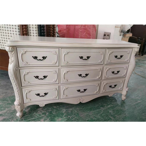 Màu trắng tinh khiết rắn gỗ bên Tủ 9 <span class=keywords><strong>Chester</strong></span> của ngăn kéo lưu trữ sideboard - Product Image 1