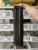 Nouvelle Tendance Extensions de Cheveux Européennes Invisibles Ultra-Fines Sans Couture Double Drawn Balayage Couleur Piano Genius Weft