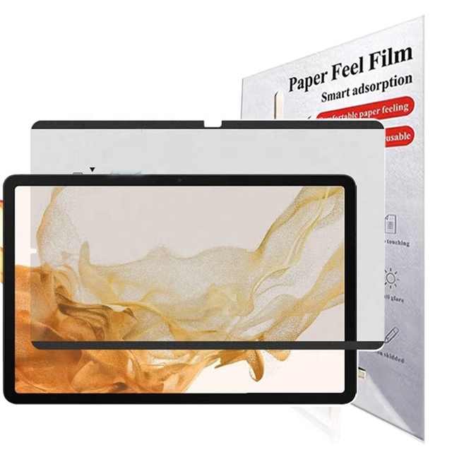Reusable Screen Protector for Samsung Galaxy Tab S8 Plus 2022/S7 FE 2021/S7 Plus 12.4 Inch Detachable Matte Like Paper