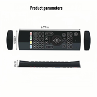 Souris sans fil MX3 avec rétroéclairage, commande vocale, clavier rétroéclairé IR automatique, souris aérienne MX3 Pro, télécommande multifonction