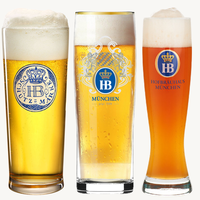 Hofbraeuhaus Muenchen Original HB Logo Premium Beer Glass Mug Fabriqué en Allemagne Oktoberfest Bavaria 0,2L 0,3L 0,5L