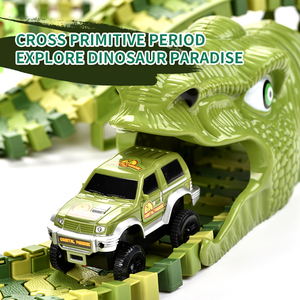Trakres Khủng Long Phiêu Lưu 240Pcs Theo Dõi Thiết Lập Với Jurassic Xe Ô Tô Gốc Học Tập Đồ Chơi Linh Hoạt Đua Theo Dõi Cho Trẻ Em Lứa Tuổi 4 + - Product Image 3