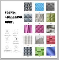 Nouveau diffuseur acoustique 3D moderne, panneau mural ignifuge NRC 0.9, écologique pour la décoration intérieure de cinéma maison et de bureau
