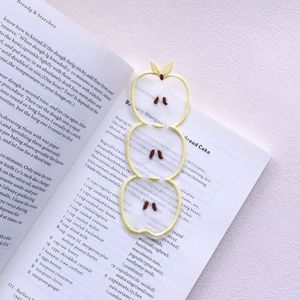 Marcapáginas de Organza con Forma de Manzana, Bordado a Mano, Regalo para Amantes de los Libros - Product Image 2