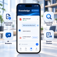 Pengembangan Aplikasi Basis Pengetahuan AI Kustom untuk IOS Android Dengan Unggah Dokumen Pencarian Semantik LionCreate