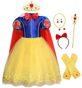 Déguisement de princesse <span class=keywords><strong>Elsa</strong></span> Anna Snow Belle pour filles, déguisement de luxe, déguisement de cosplay, fête d'anniversaire, TV et film, pour Halloween Noël - Product Image 6