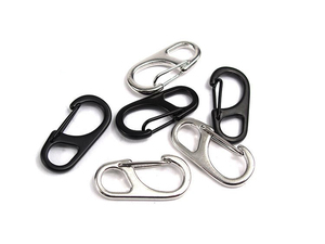 Mùa Xuân Khóa Snap Thép Không Gỉ Mạ Mini Key Ring Carabiner Móc Phụ Kiện Cắm Trại Mini <span class=keywords><strong>Keychain</strong></span> - Product Image 6