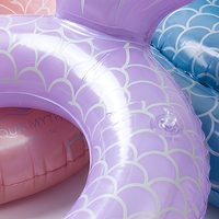 Bouée gonflable queue de sirène en PVC pour bébé avec poignée, pour piscine extérieure, divertissement aquatique 90 #   70 #