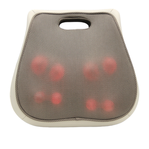 Coussin chauffant vibrant rechargeable par USB pour le dos, les épaules et le cou, masseur lombaire 3D portable pour voiture et voyage - Product Image 1