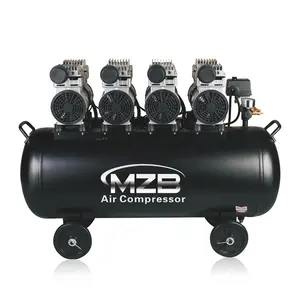 MZB hot sale 90l 4kw 4hp oil free piston air compressor for sale