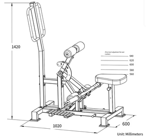 آلة ذكية حديثة متعددة الوظائف لتشكيل الجسم وللجسم وللجسم وللجسم وللقلب الفخذ من الحديد التجاري - Product Image 3
