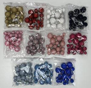 20pcs/bag Mixed Size 2 2.5 3 4cm Faux Balls Gold Silver Pink Blue Ball Happy Birthday <strong>Cake</strong> Topper <strong>Cake</strong> <strong>Decorating</strong> <strong>Supplies</strong> - Product Image 6