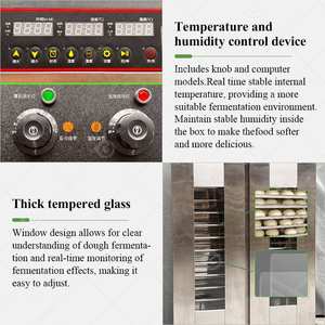 Retardador de Fermentación de Masa para Pan Francés de Doble Puerta, Económico, de 100/80 cm, con Termostatos - Product Image 4