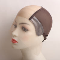 En gros, bonnets de perruque en nylon respirant réglables à double dentelle pour la confection de perruques
