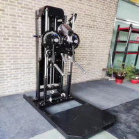 2023 Appareil de musculation multifonctionnel sur pied avec sélection de charge par broches pour soulevé latéral